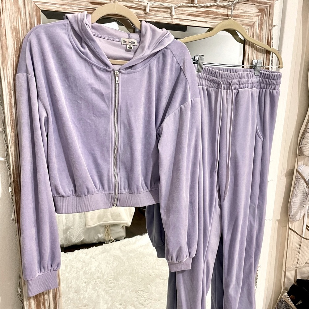 Velour jumpsuit